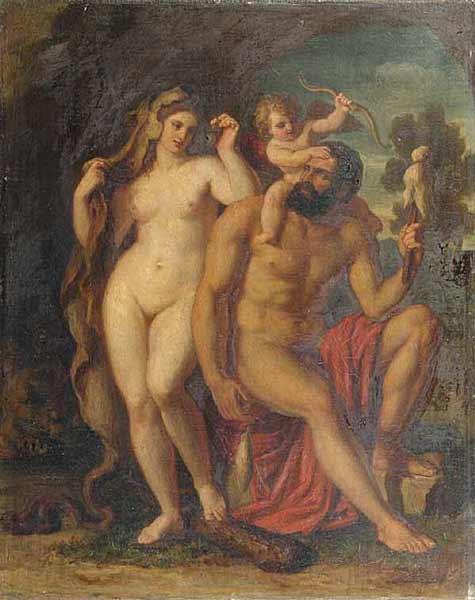 Carl Rahl Hercules and Omphale